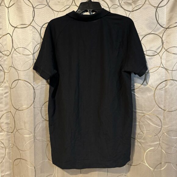 Nike Golf Tour Performance Dri-Fit Pique Knit Polo Shirt Solid Black  Large - Picture 5 of 7